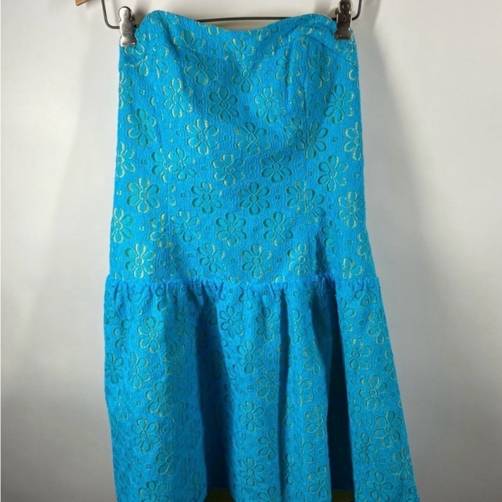 Lilly Pulitzer Turquoise lace me up dress